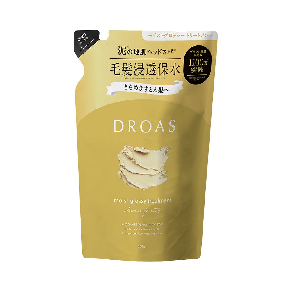DROAS Moist Glossy Treatment Refill 350g for Japanese Hair Care