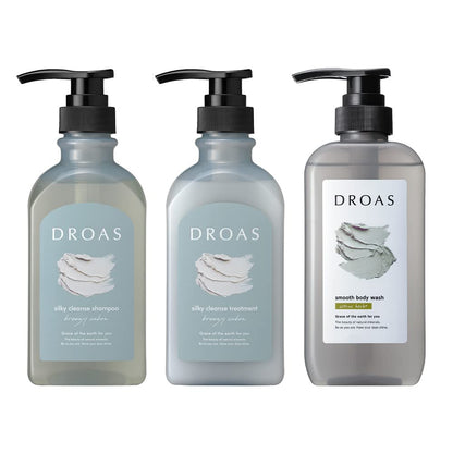 DROAS Silky Cleanse Shampoo and Conditioner Set for Japanese Hair Care