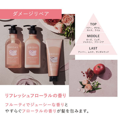 DROAS Hair Treatment Set with Shampoo Conditioner and Hair Mask