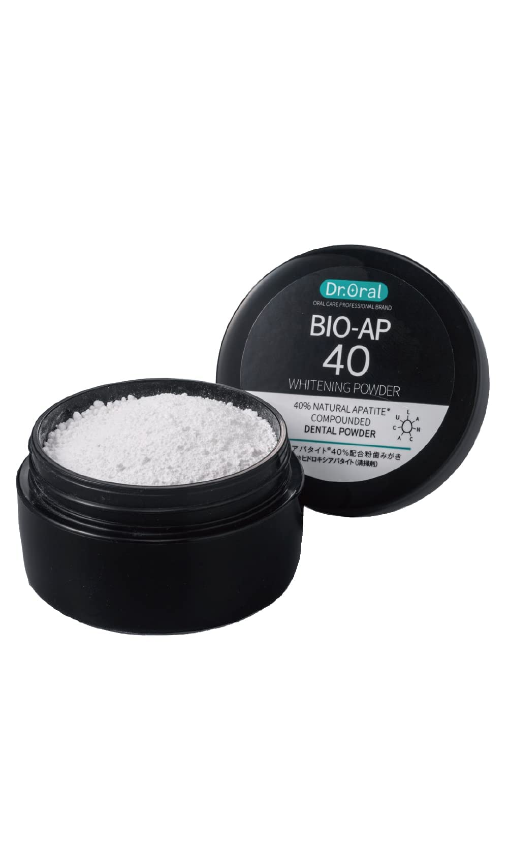 Dr.Oral Whitening Powder Eggshell Apatite 40% Baking Soda Polyphosphate Xylitol Mint 26g Plaque Stain Off