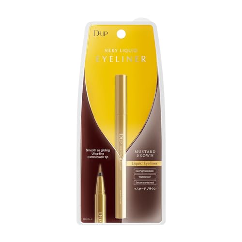 D-UP Silky Liquid Eyeliner WP Mustard Brown Waterproof 1 Piece