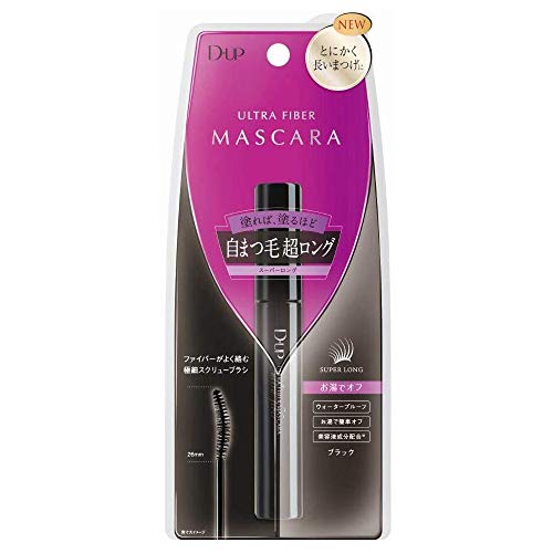 D-UP Ultra Fiber Mascara Super Long for Natural Lashes Waterproof Formula