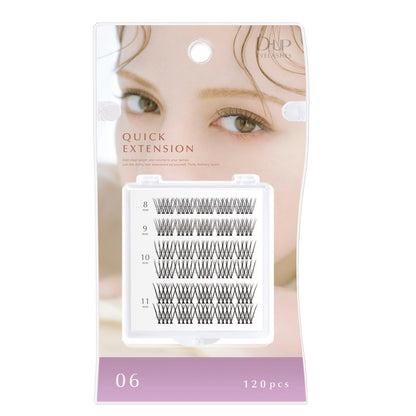 D-UP Quick Extension Vtype 06 Volume Eyelash Extensions 120pcs