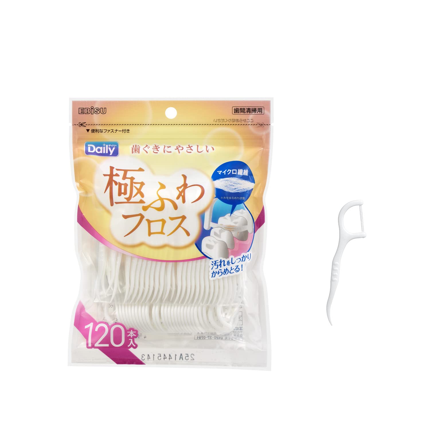 Ebisu Daily Extra Soft Floss 120 Pieces Set of 2 B-D4651
