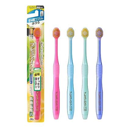 Ebisu Premium Care High Plaque Removal 6-Row Ultra Compact Regular 3-Pack