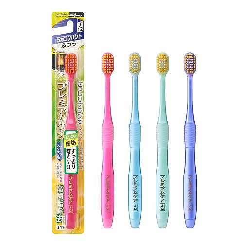 Ebisu Premium Care High Plaque Removal 5-Row Compact Normal 3-Pack (Color Assorted)