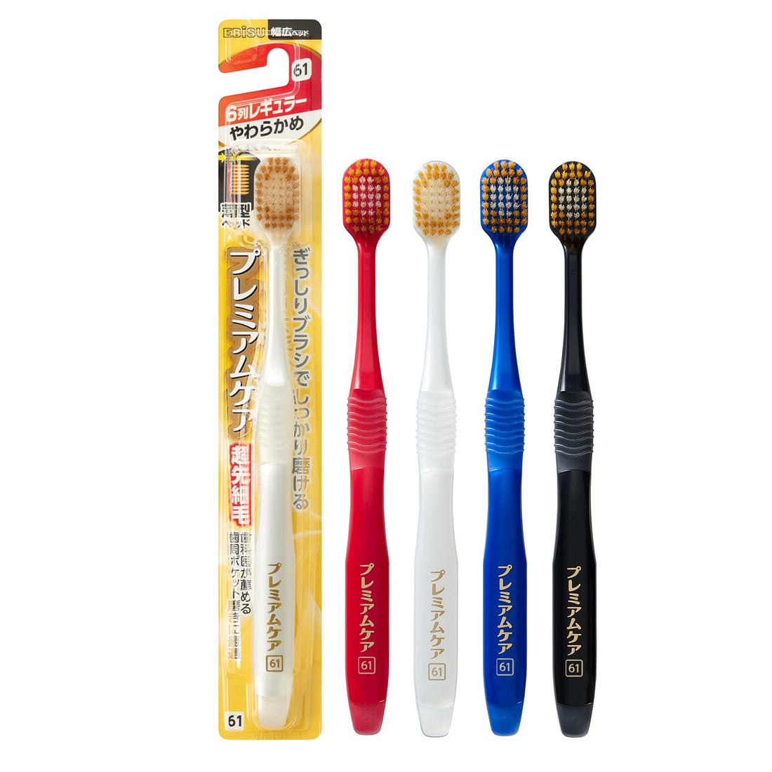 Ebisu Premium Care Toothbrush Regular Soft 6-Row