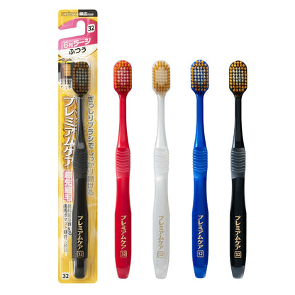 Ebisu Premium Care Toothbrush 6 Rows Large Normal 3-Pack