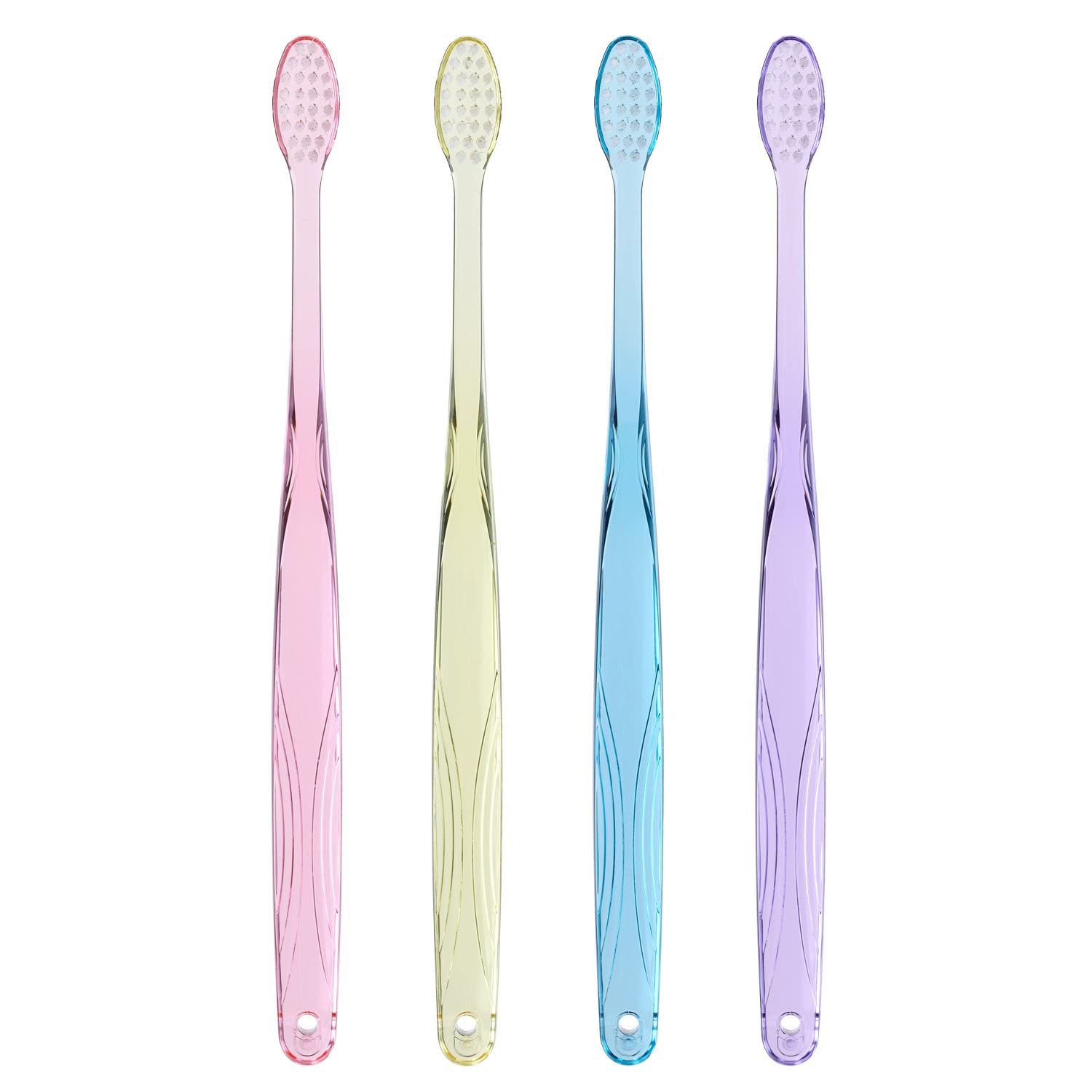 Ebisu Medifit Clear Ultra Fine Bristle Toothbrush Soft 6-Pack