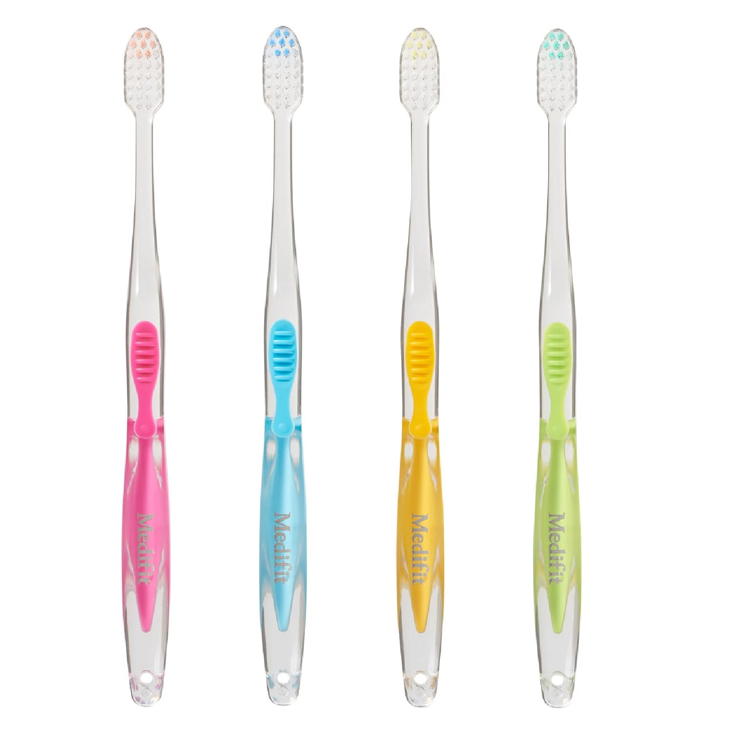 Ebisu Medi Fit Toothbrush Regular 6-Pack with Hard Tip