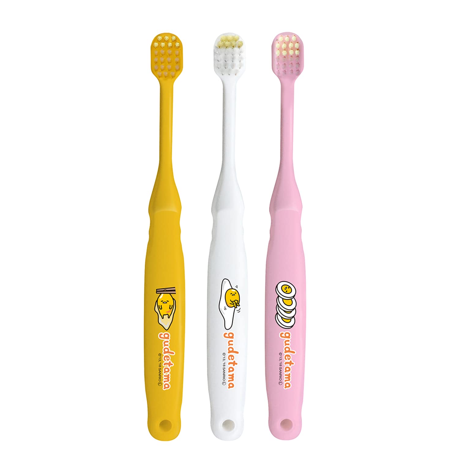 Ebisu Kids Toothbrush Set with Gudetama Design for Ages 6 and Up