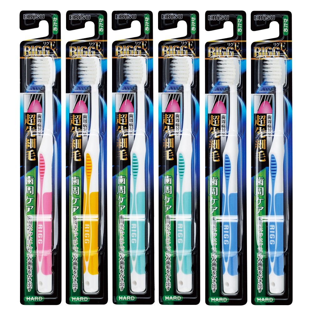 Ebisu EX Toothbrush Ultra Fine Bristles Firm 6-Pack