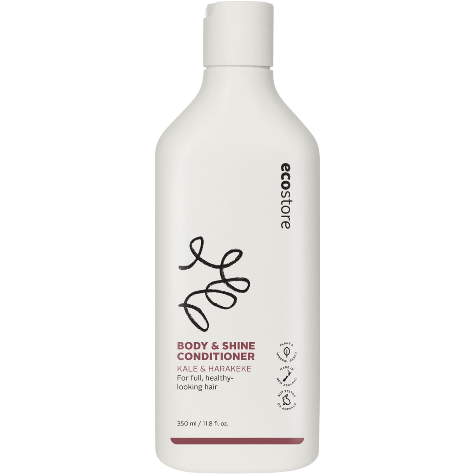 ecostore Conditioner Body &amp; Shine Ylang Ylang &amp; Lemon Scent 350mL Treatment Non-Silicone Non-Paraben Volume Strength Flexibility