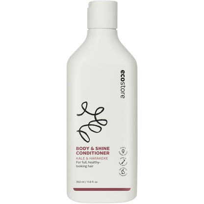 ecostore Conditioner Body &amp; Shine Ylang Ylang &amp; Lemon Scent 350mL Treatment Non-Silicone Non-Paraben Volume Strength Flexibility
