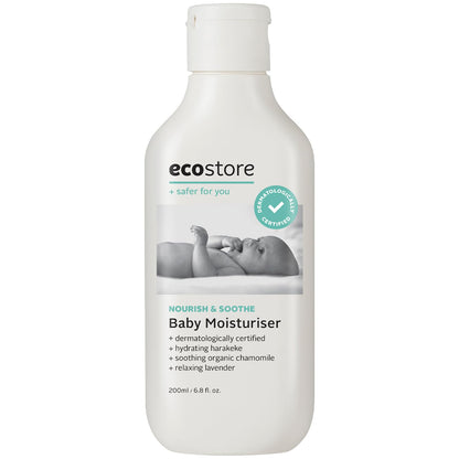 ecostore Baby Moisturizer Lavender Geranium 200ml for Soft Skin