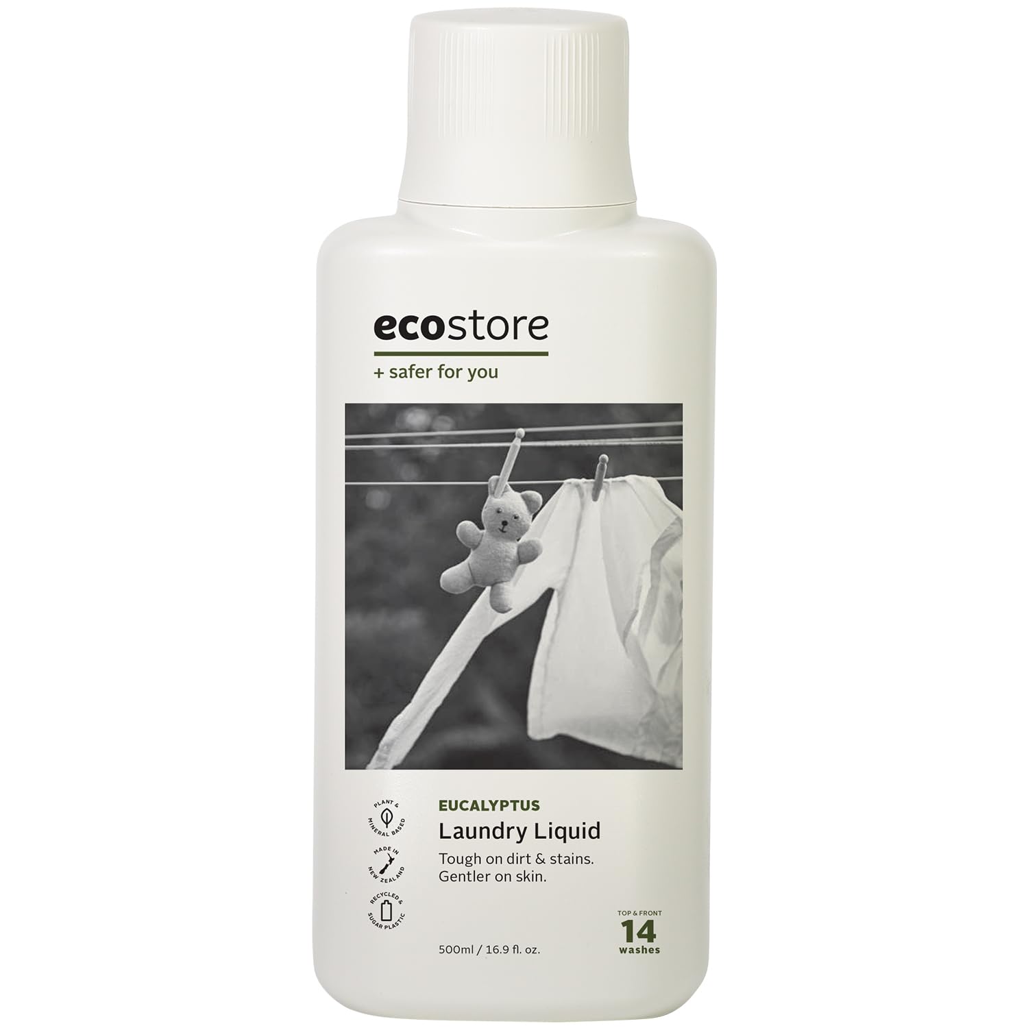 ecostore Laundry Liquid 【Eucalyptus】 500mL Laundry Detergent Liquid Plant-Based Skin-Friendly