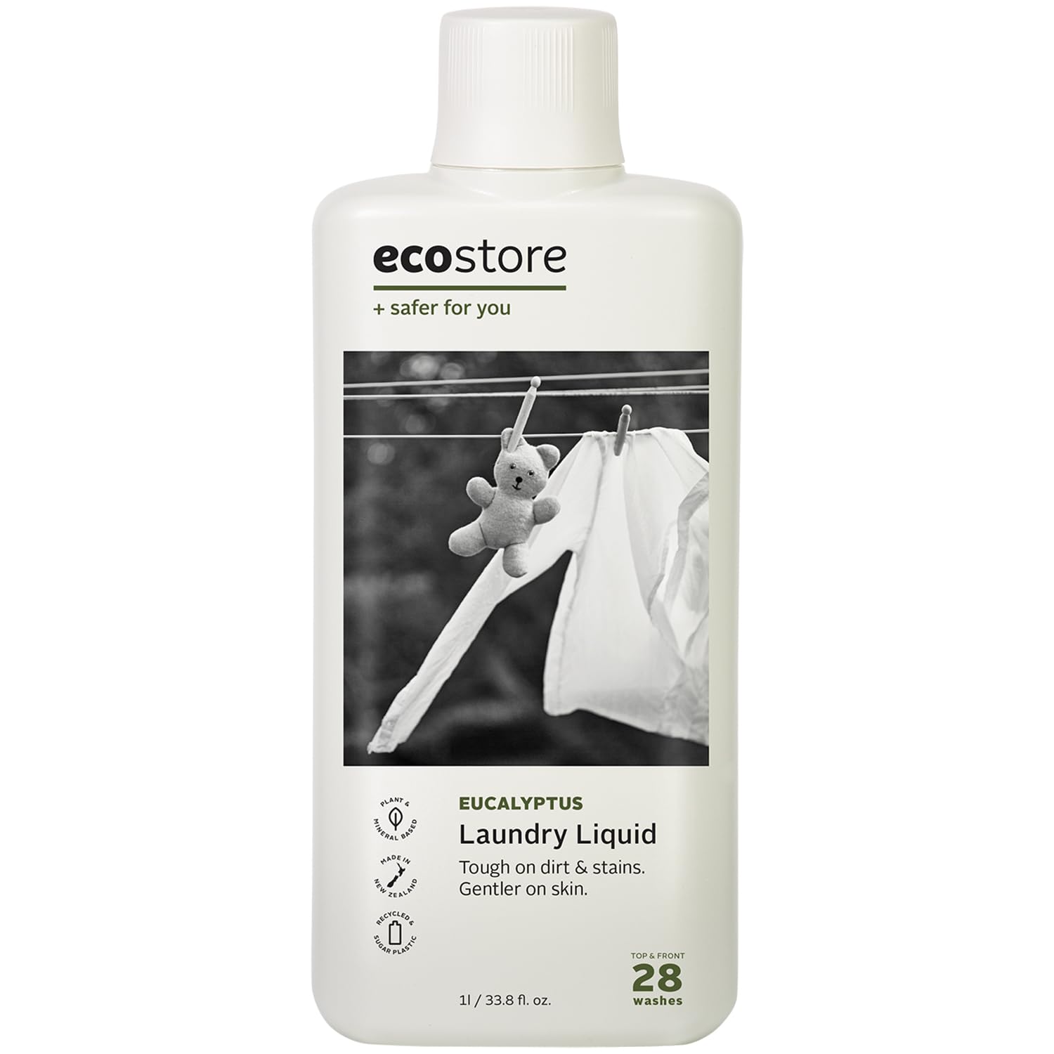 ecostore Laundry Liquid 【Eucalyptus】 1L Laundry Detergent Liquid Plant-Based Skin-Friendly