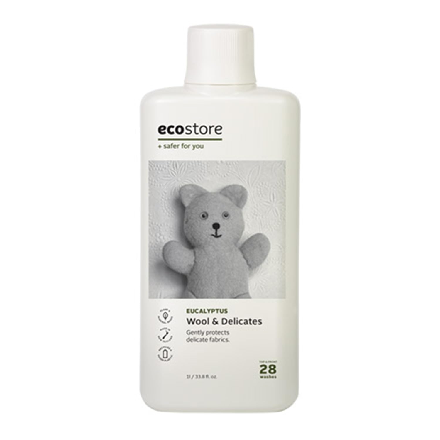 ecostore Delicate &amp; Wool Wash for Delicate Fabrics 1L Fashion Laundry Detergent Wool Detergent Eucalyptus Scent