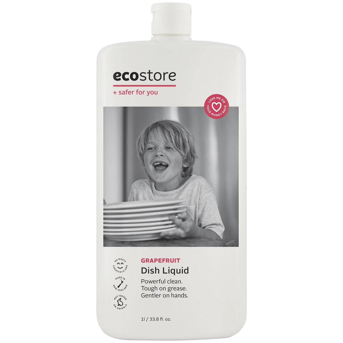 ecostore Dishwash Liquid 【Grapefruit】 1L Dishwashing Detergent Plant-Based Skin-Friendly