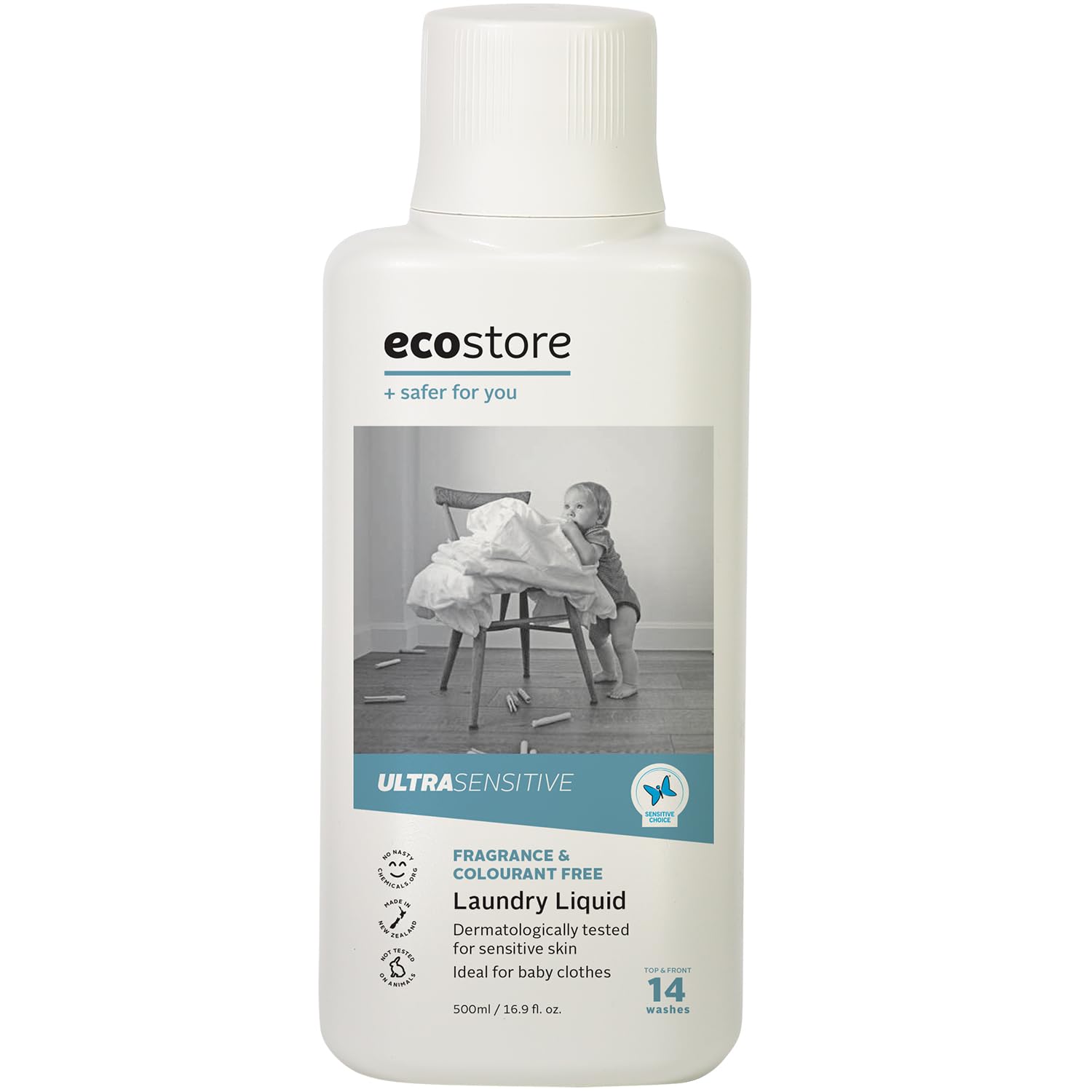 ecostore Laundry Liquid 【Unscented】 500mL Laundry Detergent Detergent Liquid Plant-based Skin-friendly