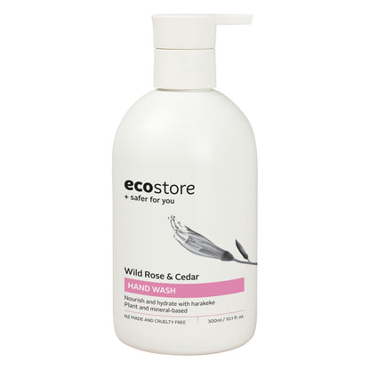 ecostore Distributeur de savon pour les mains 【Rose sauvage &amp; Cèdre】 300mL Savon liquide Savon végétal Doux pour la peau