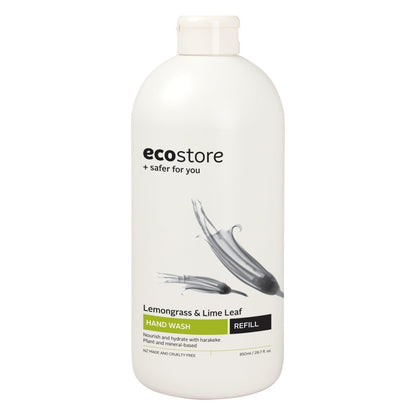 ecostore(エコストア) ハンドウォッシュ リフィル 【レモングラス＆ライムリーフ】 850mL ハンドソープ 液体せっけん 植物由来 肌にやさしい 詰め替え