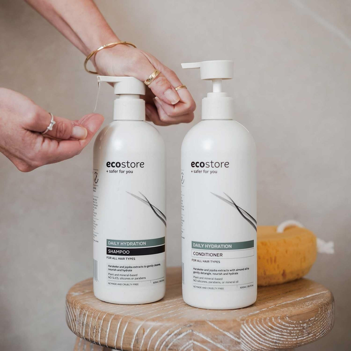 ecostore Moist Shampoo with Orange and Ginger 600mL for Soft Hair