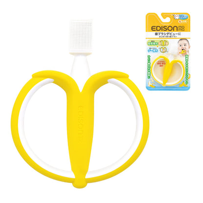 EDISONmama First Toothbrush for Babies with Dual-Sided Bristles