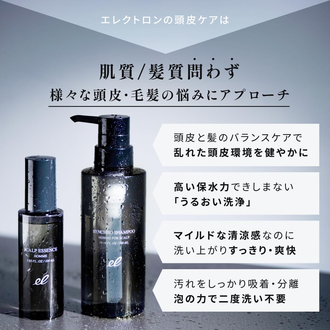 ELECTRON Scalp Shampoo for Men 300ml Gentle Care for Sensitive Skin