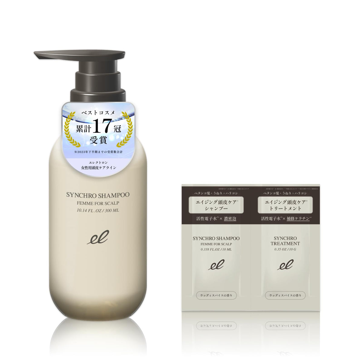 ELECTRON Scalp Shampoo for Women 300ml with Sample Pouch