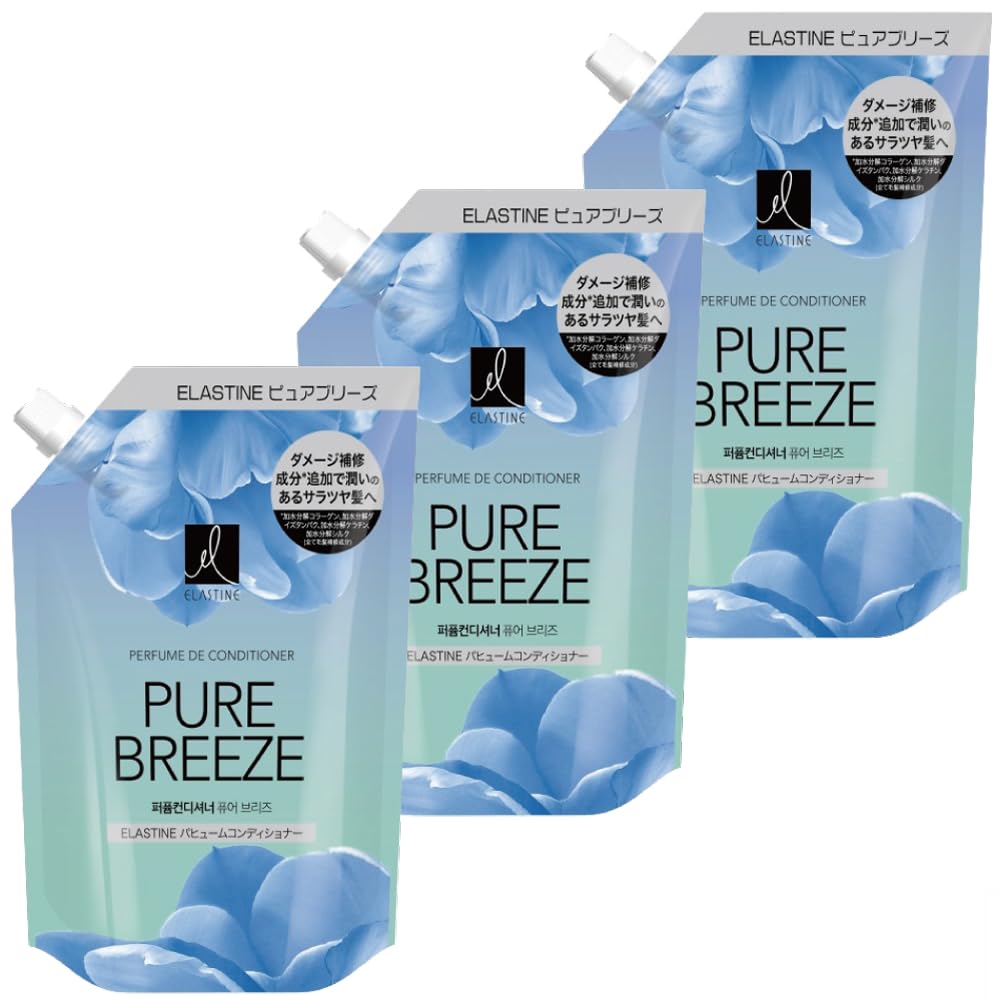 ELASTINE Pure Breeze Conditioner Refill 350mL for Japanese Hair Care