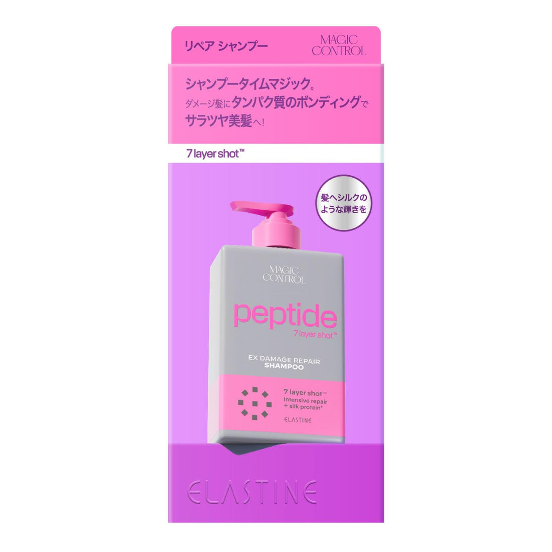 ELASTINE Damage Care Shampoo 480ml with Protein Bonding Technology
