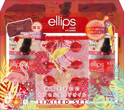 Set de durée limitée ellips avec bouteille et serviette pour cheveux originale Lady Shiny