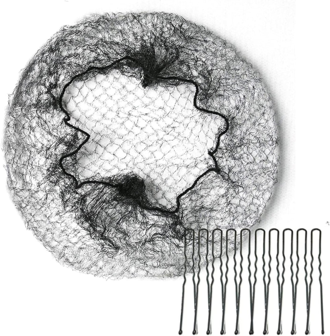 Embellir Hair Bun Net 10 Pack for Easy Updos Black
