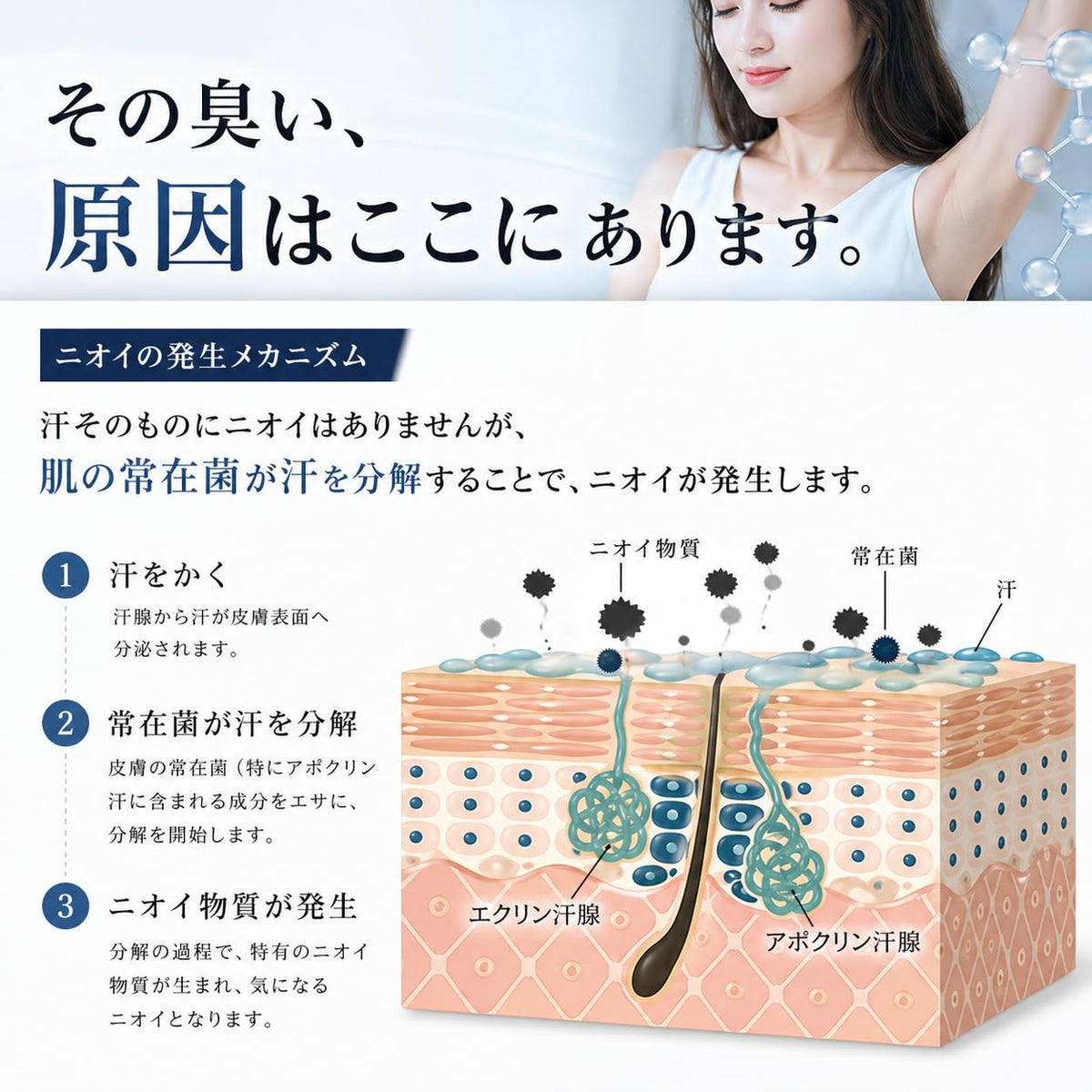 ENAVIS Deodorant Cream for Underarms Fragrance-Free 120g