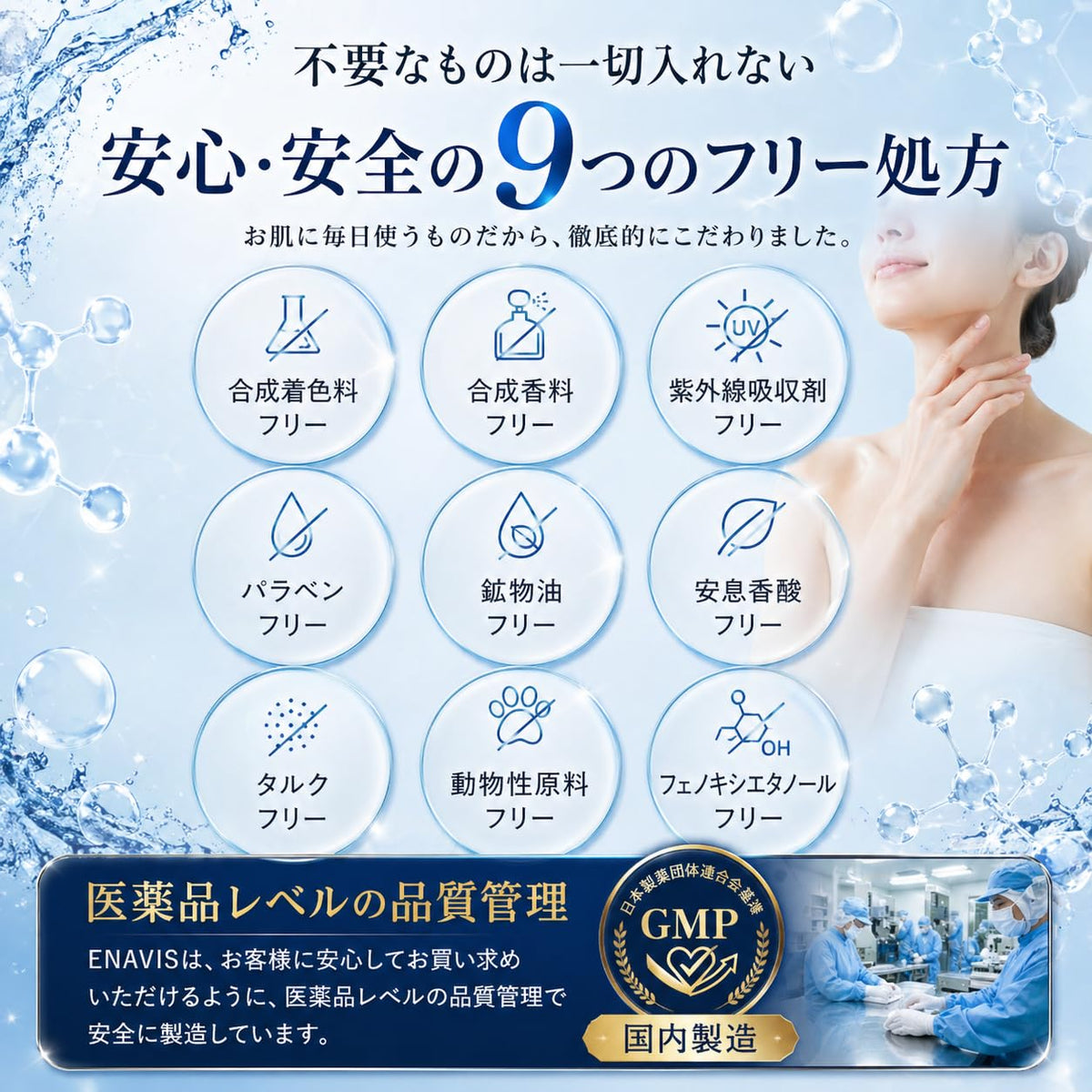 ENAVIS Deodorant Cream for Underarms Fragrance-Free 120g