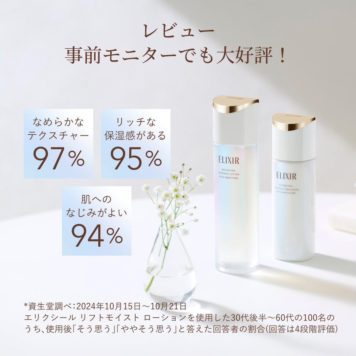 ELIXIR Lotion Hydratante Liftante 170mL pour Soin de la Peau Japonaise