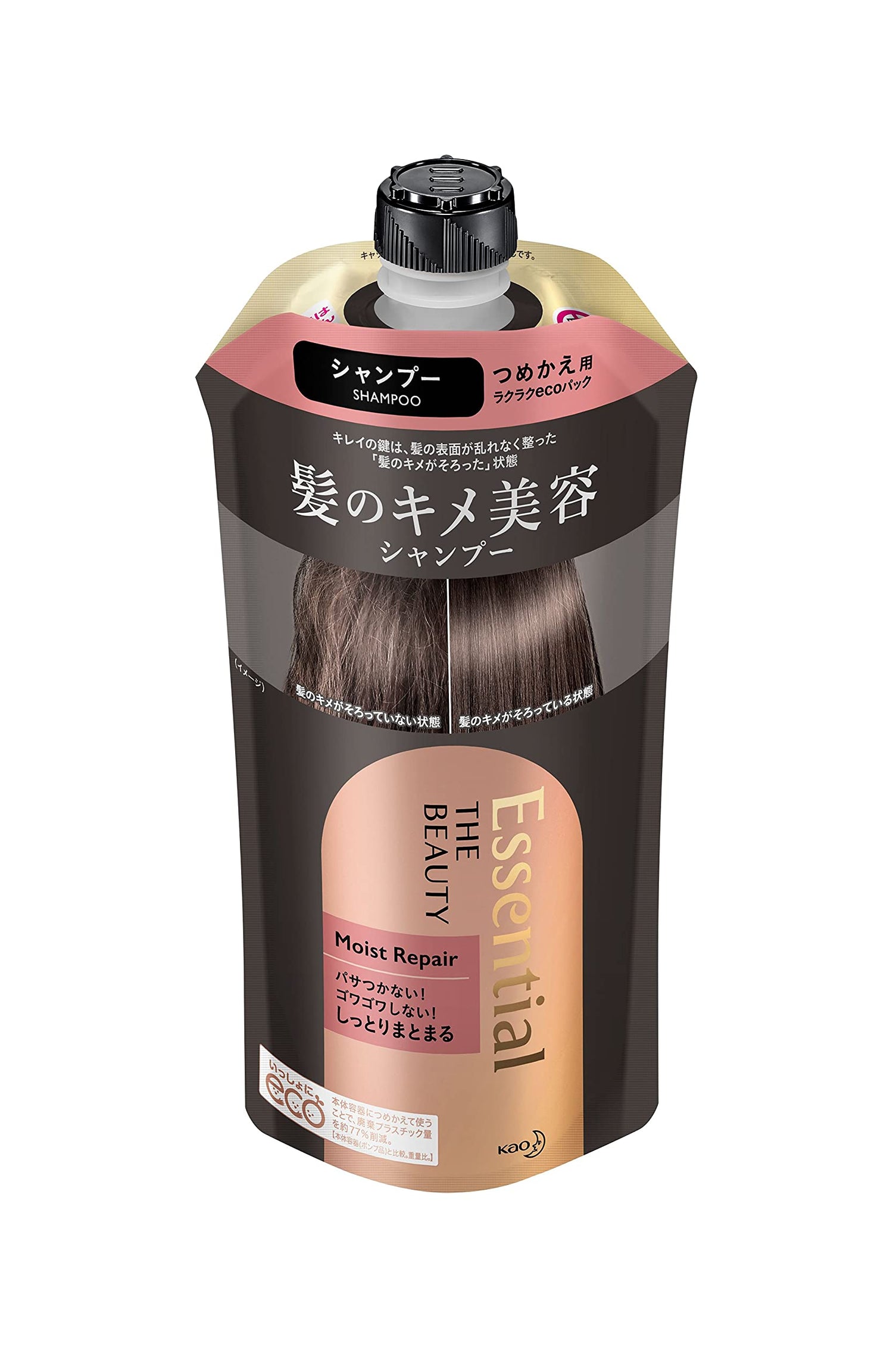 Essential Hair Refinement Shampoo Moist Repair 340ml for Smooth Hair