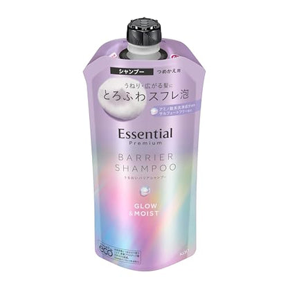 Essential エッセンシャル プレミアム うるおいバリアシャンプー グロウ＆モイスト つめかえ用 340ml
