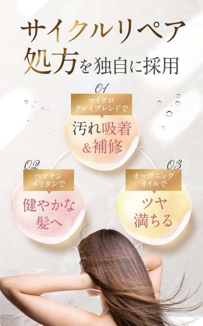 ESTH Clay Head Spa Shampoo 380g for Japanese Hair Care