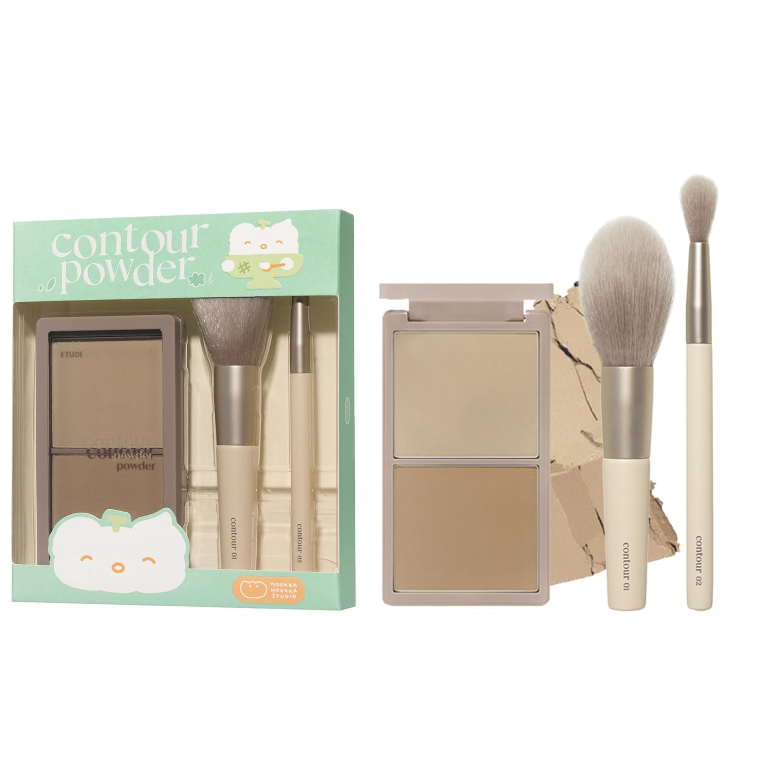 ETUDE Contour Powder Mini Brush Set for Natural Shading