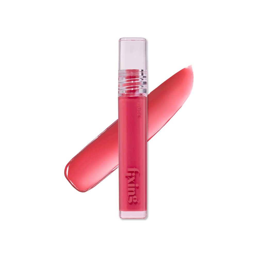 ETUDE [Official ETUDE] Glow Fixing Tint Chilling Red / Lip Tint / Lipstick / Glossy Finish / High Moisturizing / 3.8g / Clione Lip