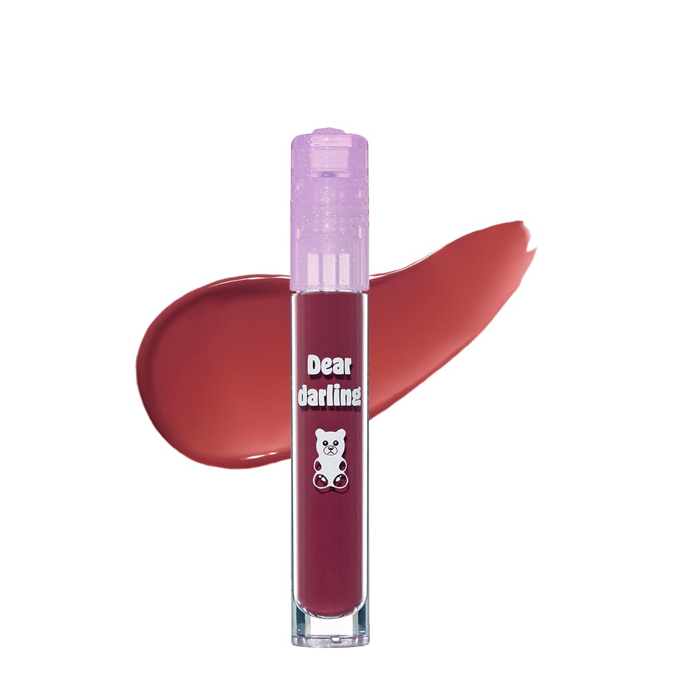 ETUDE Dear Darling Water Gel Tint Sweet Potato Red / Lipstick Lip Tint Heisei Retro Vivid Color Long-lasting High Pigmentation Jelly Pang Collection 1 piece