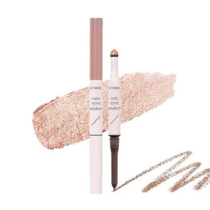 ETUDE Cute Eyes Maker Peach Nude Eyeliner and Eyeshadow Stick