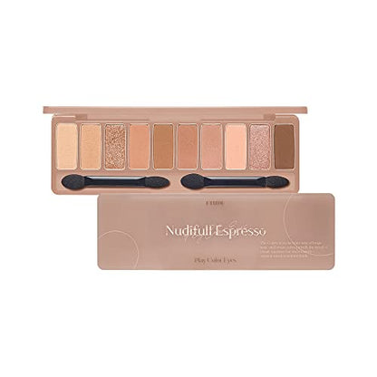 ETUDE Play Color Eyeshadow Nudiful Espresso / 10 Color Palette / Eyeshadow Palette 1 piece (x 1)