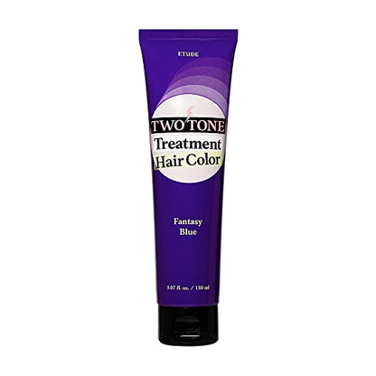 ETUDE [Official Etude] 2-Tone Treatment Hair Color Fantasy Blue / Blue / Hair Color / Hair Tint / Short-Term Hair Color / 1 Week / 1week 150mL