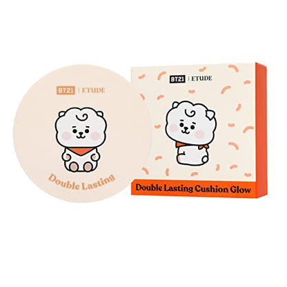 ETUDE [ÉTUDE officiel] BT21 Double Lasting Cushion Glow Neutral Beige / Fond de teint cushion / Fini éclat 15g 1.0 pièce