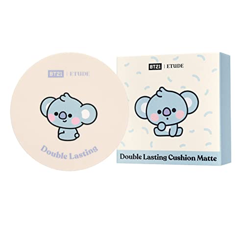 ETUDE [Official ETUDE] BT21 Double Lasting Cushion Matte Neutral Vanilla 1 piece / Cushion Foundation / Foundation / Matte Finish