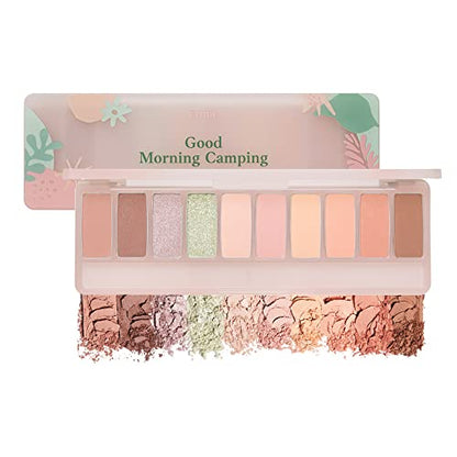 ETUDE [Etude Official] Play Color Eyeshadow Good Morning Camp / 10 Color Palette / Eyeshadow Palette 1 piece (x 1)