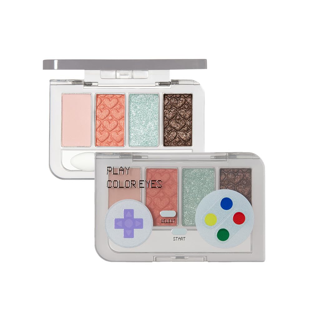 ETUDE Official Play Color Eyes Mini Dear My Kiss Grammy / 4-Color Palette Eyeshadow Glitter Shimmer Matte Heisei Retro 1 piece